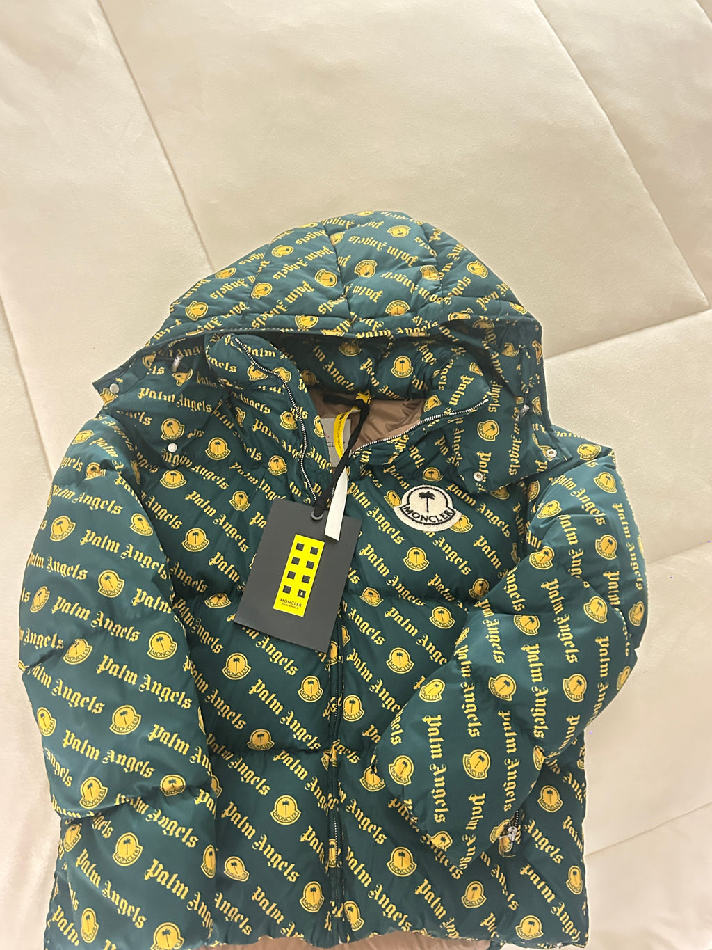 Moncler x Palm Angels Thompson short down jacket
