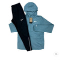 NIKE - DENIM TURQUOISE JACKET/ BLACK PHENOMS PANTS SET